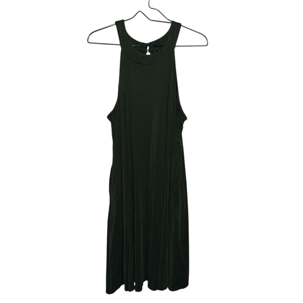 Torrid Dark Green Sleeveless Jersey Shirt Mini Dress